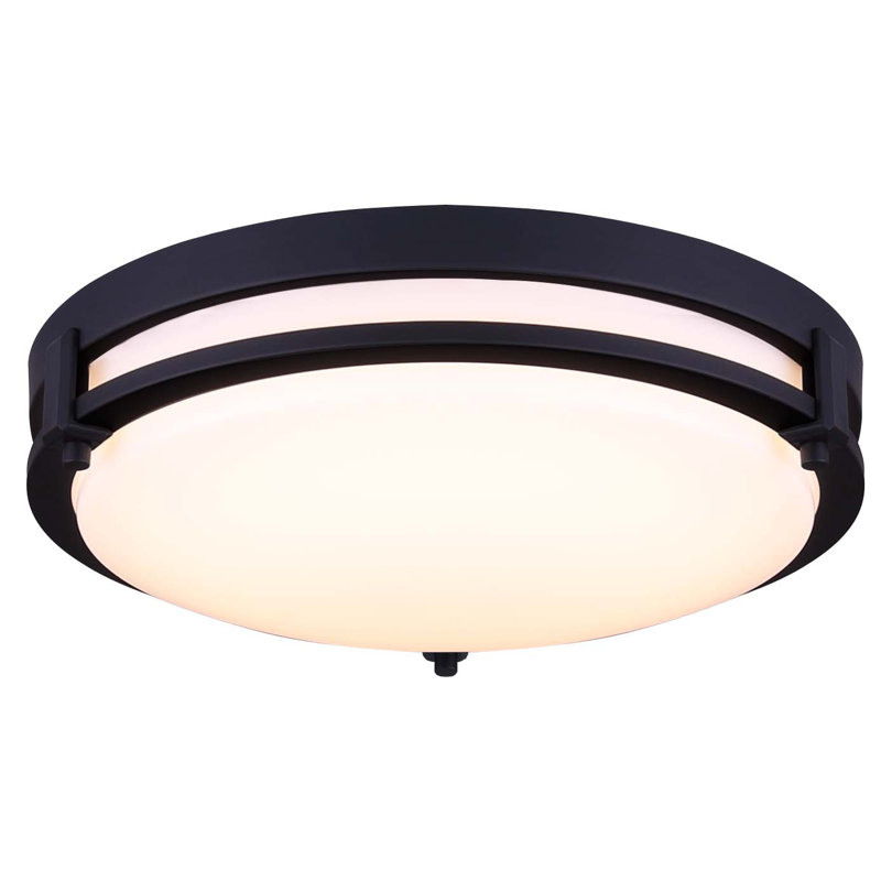 Gilda Acrylic LED Flush Mount, 3.25" H x 12.5" W x 12.5" D