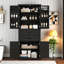 Élégante armoire de rangement avec espace multifonctionnel, tablettes réglables et 2 tiroirs pour une organisation polyvalente-1231235156