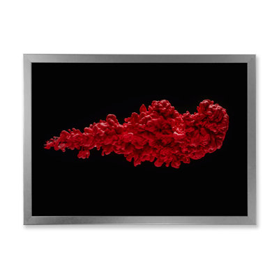 " Red River Or Red Ink Liquid Art " Painting Print