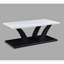 Moderne 3 cocktail avec dessus en faux marbre - 1 table basse et 2 tables de bout en noir et blanc pour la décoration du salon: