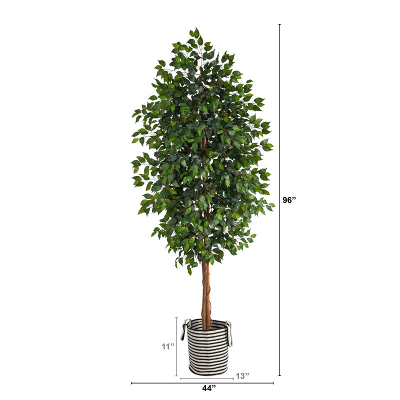 96'' Faux Ficus Tree in Planter