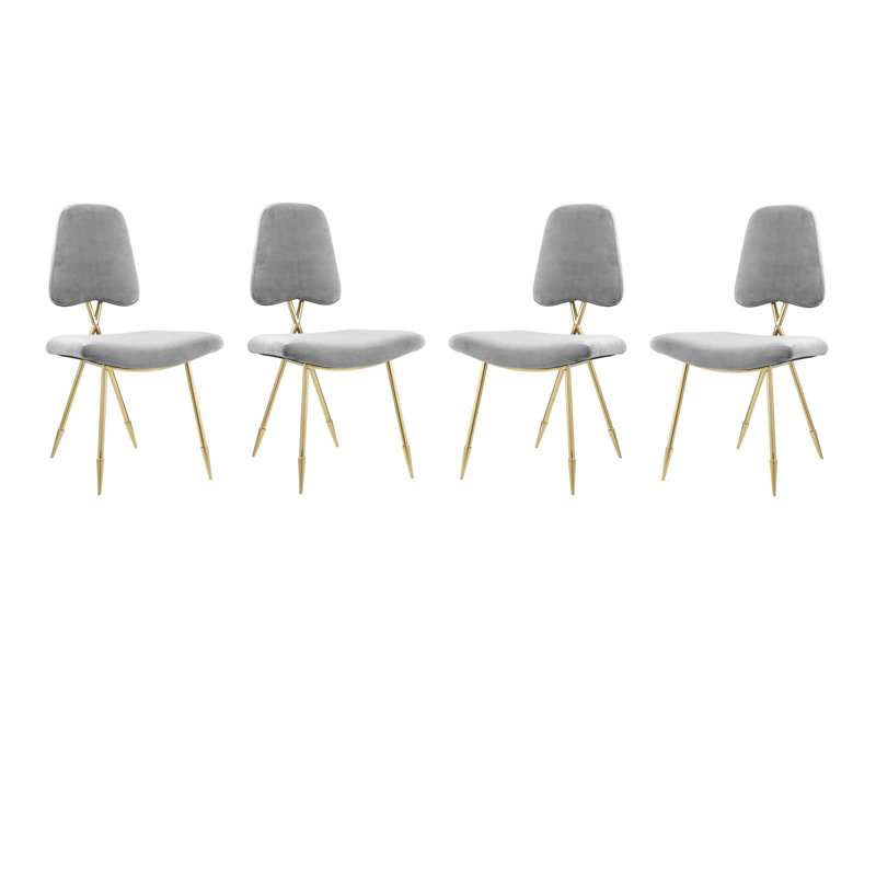 Ponder Dining Side Chair Set of 4, Gray