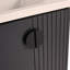 Meuble-lavabo de 28 po avec lavabo en céramique, pour petite salle de bain, meuble-lavabo avec porte-111124051