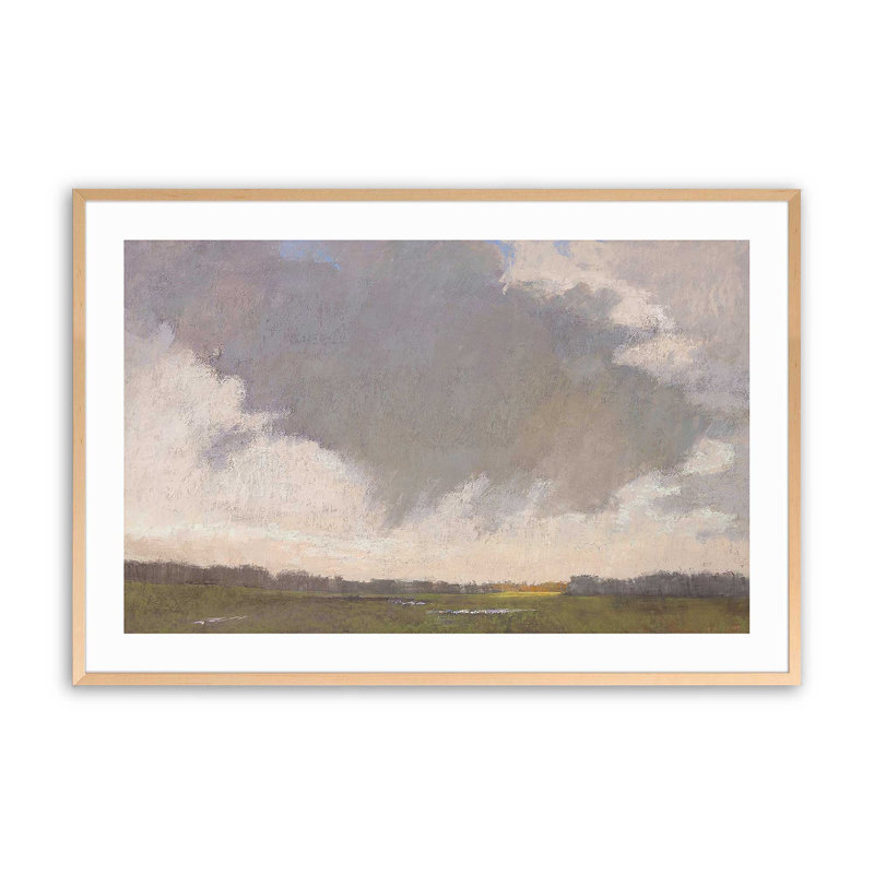 «Sky's Affection» par Carol Strock Wasson, impression sur papier, Érable brut, H 12 po x l 15 po x P 1,25 po