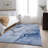 Premium Machine Washable Cerrito AMF521 Blue Rug-109614471