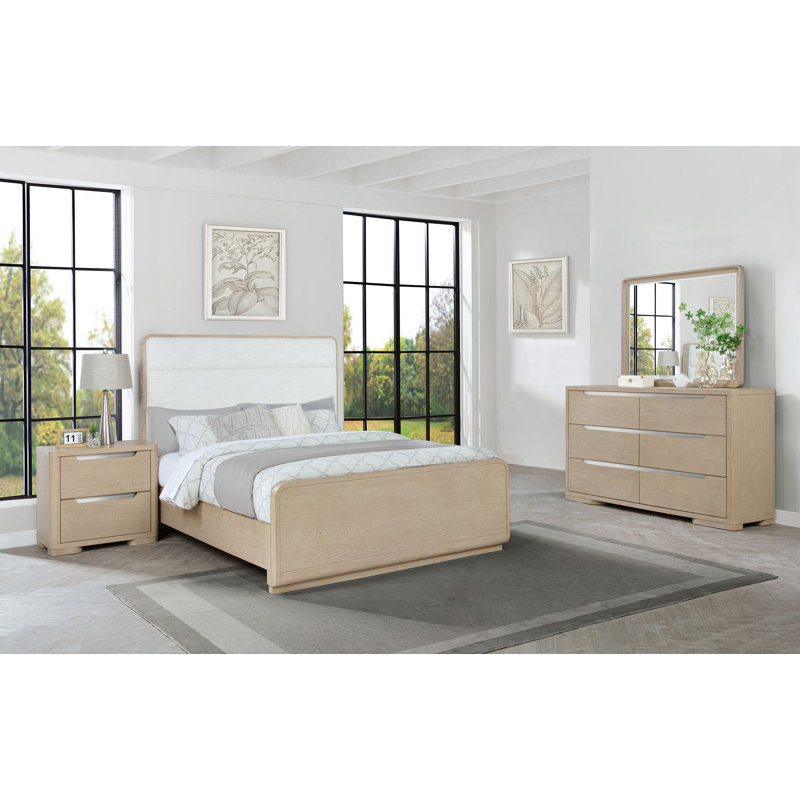 Earley 4-piece Queen Bedroom Set Light Elm, Queen