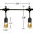 Vintage 12 - Bulb 24 in. Plug-in String Lights-88967739