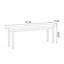 Banc en bois massif Burlywood