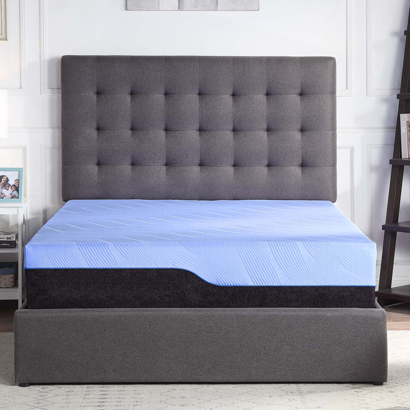 Refresh 12 Inch Hybrid Cooling Fast Responding Latex Foam And Coil Adult Mattress, Queen