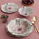 Portier 24 Piece Porcelain China Dinnerware Set - Service for 6