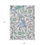 Tapis intérieur lavable floral 10 pi x 14 pi blanc mauve et sauge