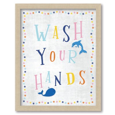 Wash Your Hands 16x20 Framed Board
