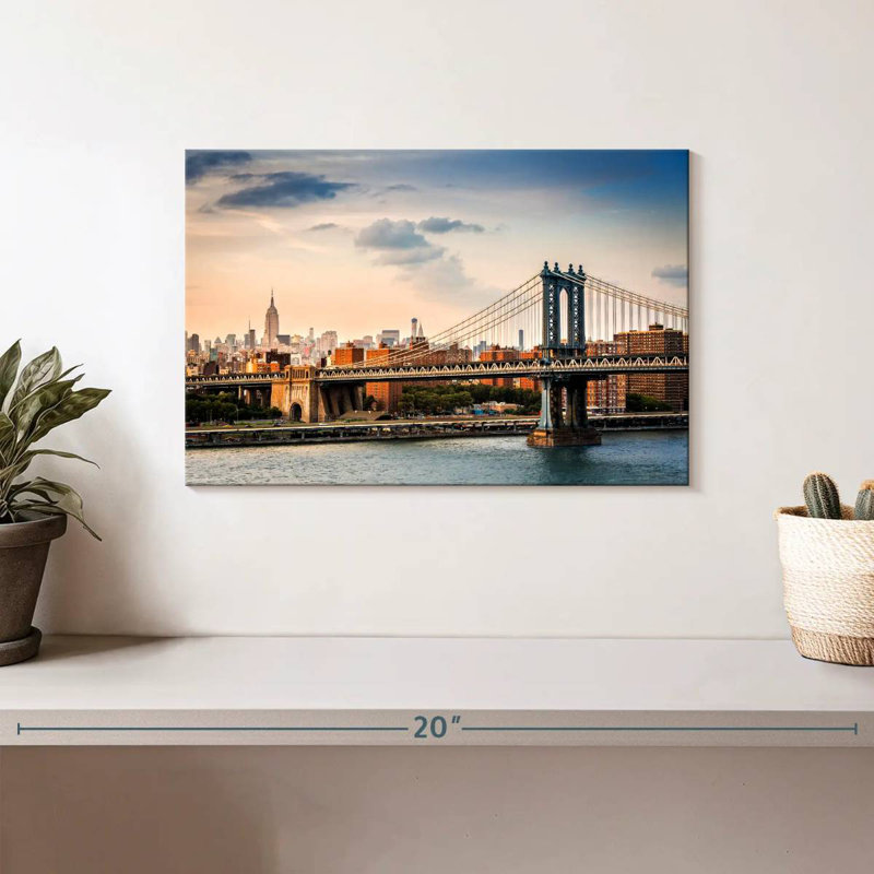 Lilie NYC Skyline At Nightfall, 8" H x 12" W