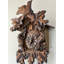  Horloge coucou à quartz avec feuilles d'érable sculptées à la main
