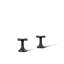 Occasion Deck-Mount Cross Bath Faucet Handles, 3.56" H x 3.44" W-1608541983