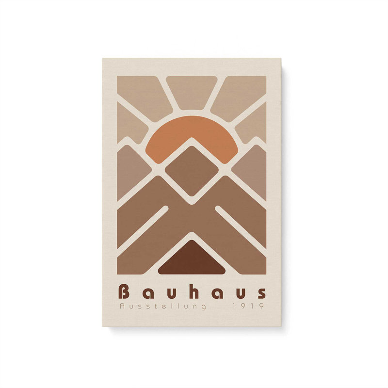 Impression sur toile Bauhaus, Toile tendue, H 12 po x l 8 po x P 1,25 po