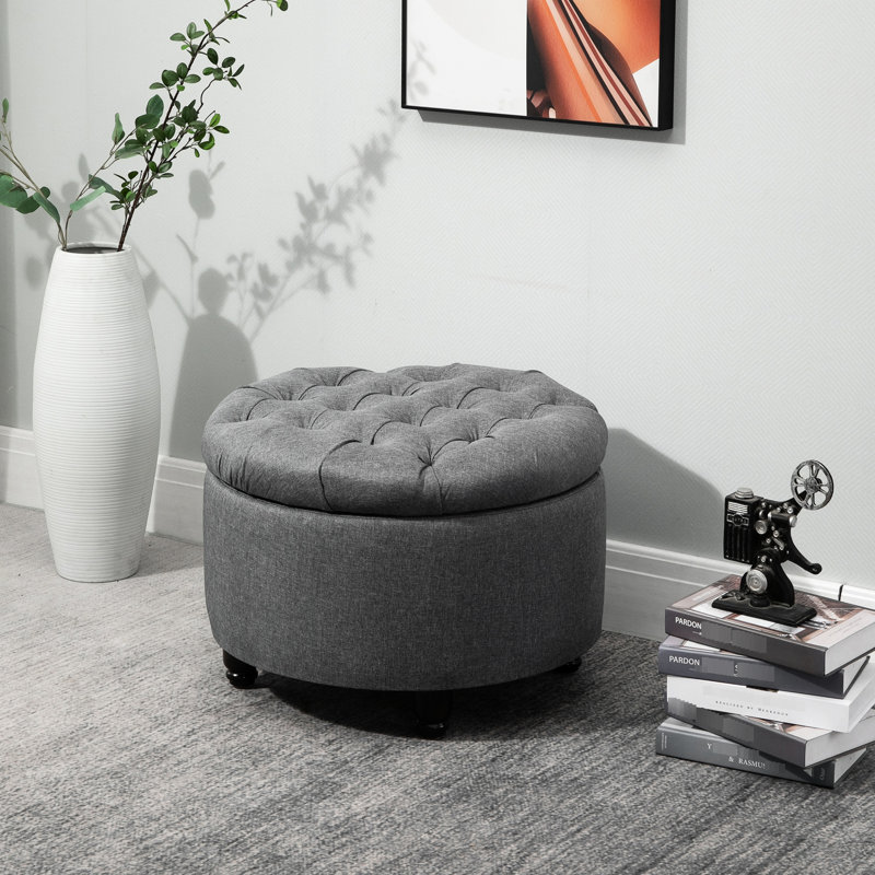 Gris avec couvercle amovible et grand rangement, housse élégante et pratique pour un rangement pratique