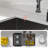 33" L x 19" W Undermount Double Bowl 50/50 Kitchen Sink Gunmetal Black 16 Gauge Stainless Steel Sink