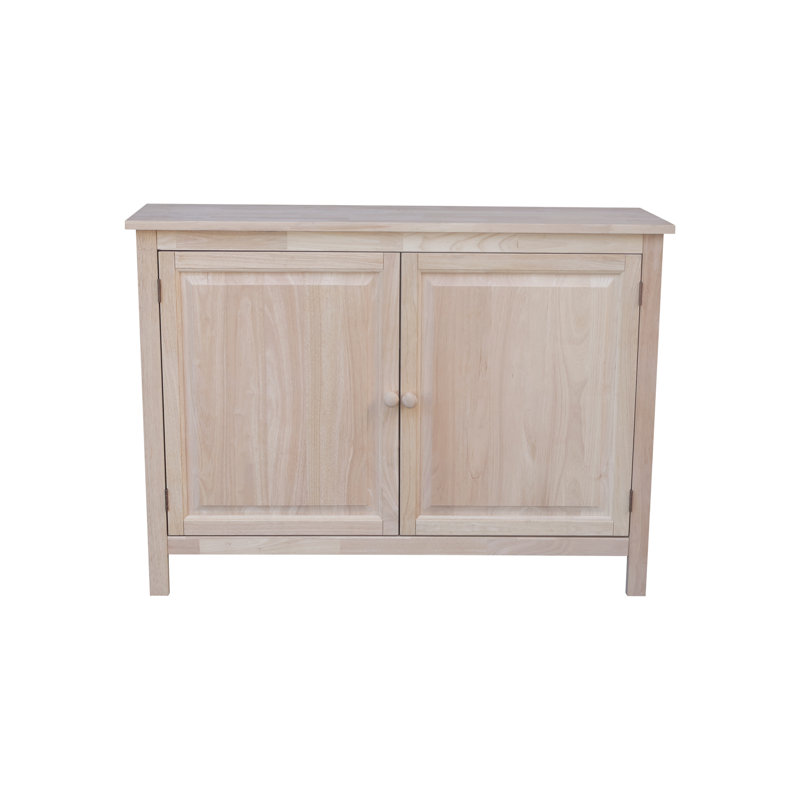 Abingdon 47'' Solid Wood Sideboard, Unfinished