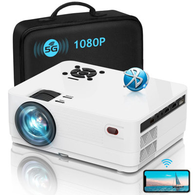 5G Wifi Bluetooth Native 1080P Projector, 12000LM Full HD Movie Projector, 300"" Display Support 4K Home Theater,Compatible With Ios/Android/Xbox/PS4/T -  MASTER CRAFT WINDOW AND DOOR, B0D3DJXGD5