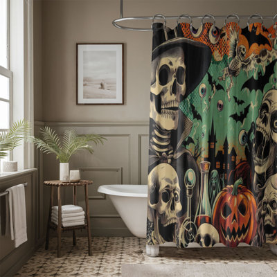 Scary Pop - 1 Piece Standard Shower Curtain