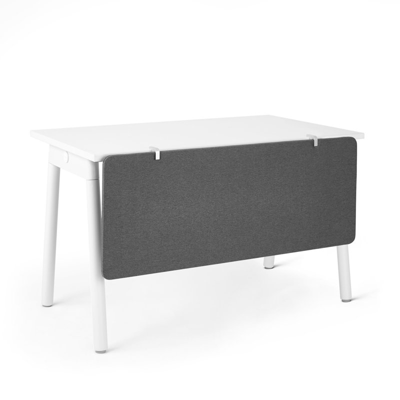 Panneau de modestie en tissu Pinnable, H 17,5 po x L 45 po, Gris foncé