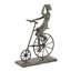 Sculpture de bicyclette en polystone avec base rectangulaire