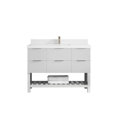 Ensemble de meuble-lavabo simple 48 po avec plateau Catalina