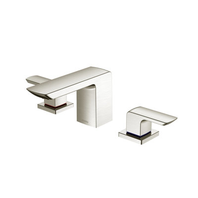 TOTO® GR Series 1.2 GPM Two Handle Widespread Bathroom Sink Faucet with Drain Assembly, Brushed Nickel
