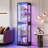 67.9'' H x17.7'' W Glass Curio Cabinet with Adjustable Glass Shelves, 6-Tier Display Cabinet  with RGB Lights-1907979180
