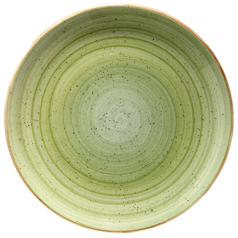 Assiette plate 12 ", Vert