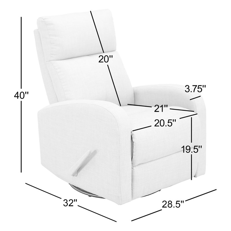 Fauteuil inclinable et oscillant pivotant Gardin, Beige clair