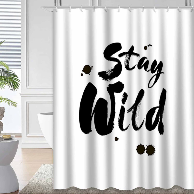 Rideau de douche Wild 12, L 72 po x l 84 po
