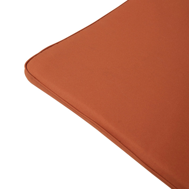 Chaise Lounge Cushion - Orange, Waterproof For Patio Lounging, 77.32" X 23.52" 1.52", 4.39 Lbs, Zippered Easy Cleaning Activity Outdoor Fabric Cover, 77.32"X23.52"X1.52", Zipper Convenience