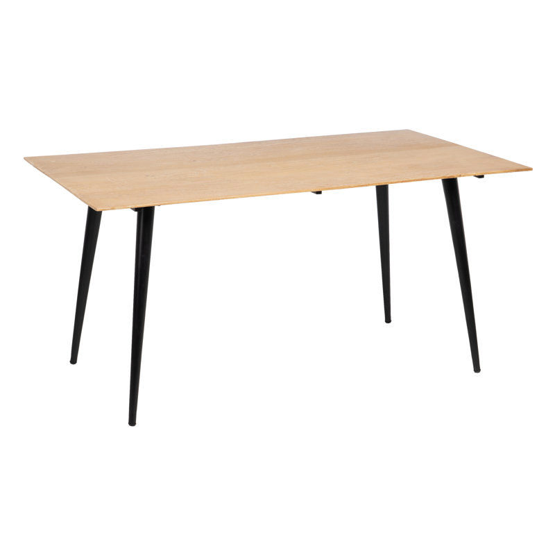 Noemi Metal Base Dining Table, 77" H x 90" W x 160" H