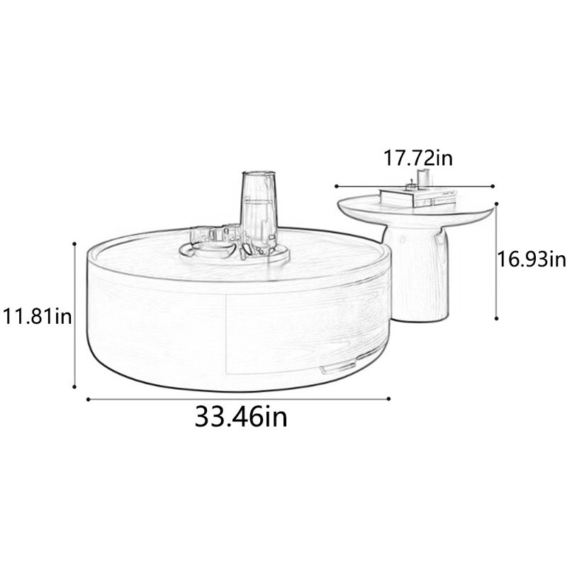 Multi-functional new high-end coffee table