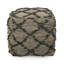 Pouf carré géométrique 16 po