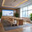 Modern Rectangular Solid Wood Conference Table