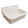 Fireclay 30" x 22" Drop-in Sink with 2 Faucet Holes on Backsplash