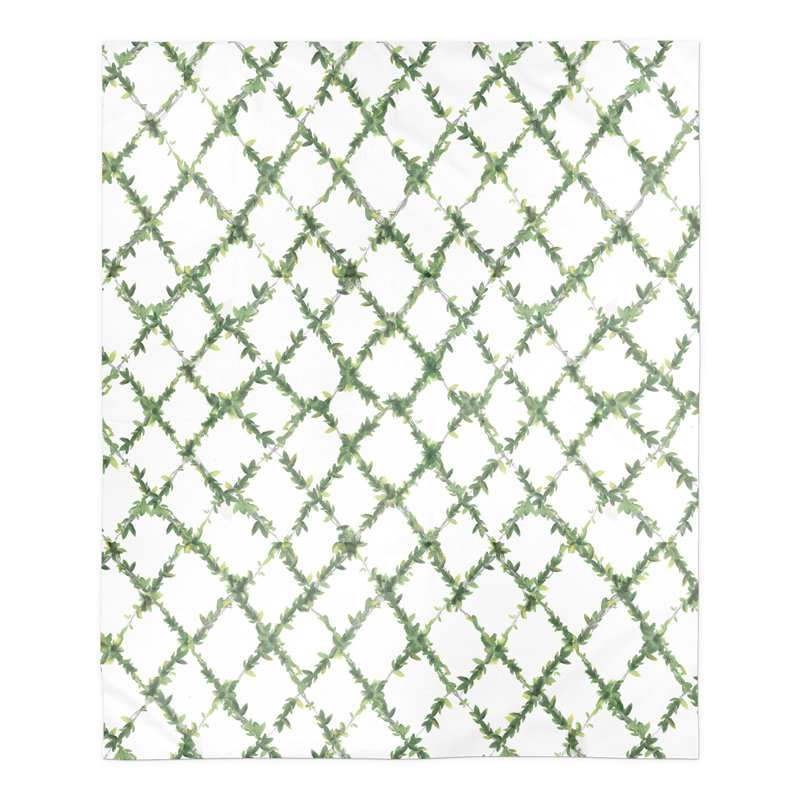  Jeté en molleton Lattice