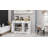 Farmhouse Buffet Cabinet Storage Sideboard With 3 Drawers And 3 Doors For Dining Living Room Kitchen Cupboard