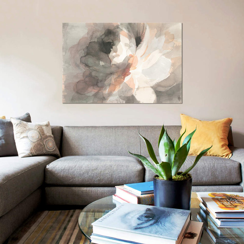 Abstract Peony by Danhui Nai - Print on Canvas, No Frame, 66.04 cm H x 45.72 cm W x 1.91 cm D