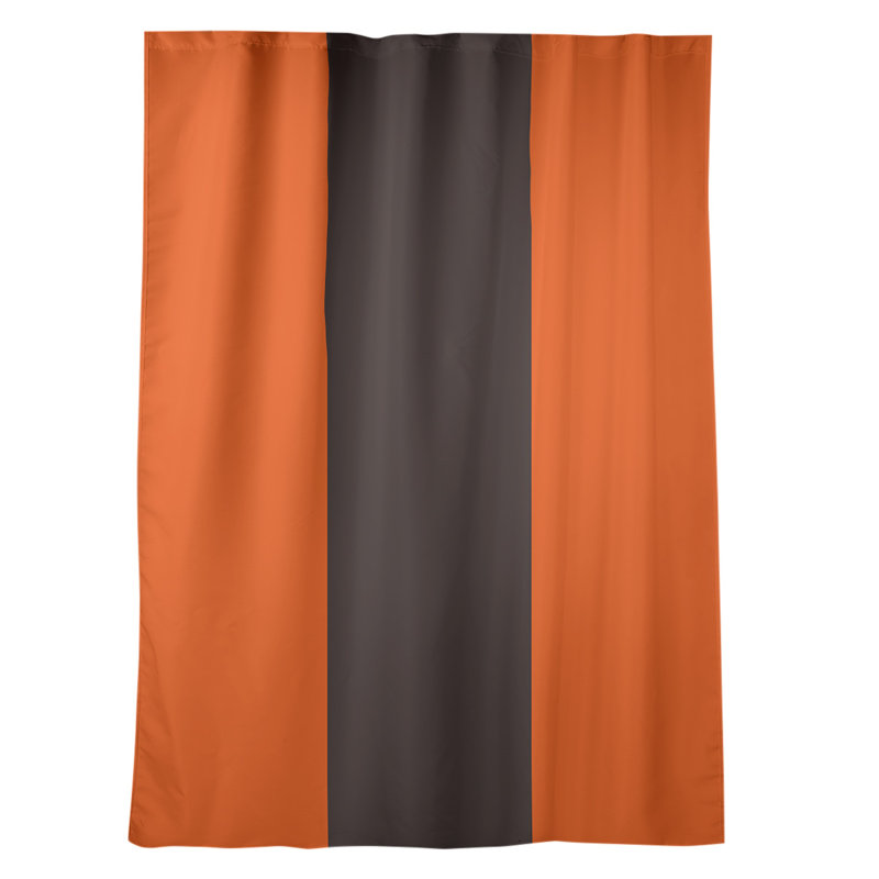 Mississippi Rebellion Sateen Room Darkening Curtain Single Panel, Orange/Brown