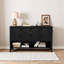 Buffet avec 4 portes, tablettes de rangement et crochets-2029888203