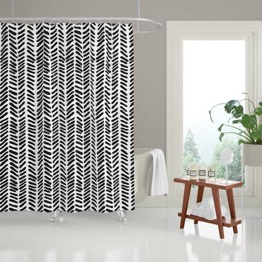 Seersucker Striped 100% Cotton Shower Curtain & Reviews