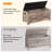 Storage Chest, Wooden Trunk with Safety Hinge and Lift-Top, Farmhouse Storage Bench for Entryway, Bedroom, Living Room, Easy Assembly