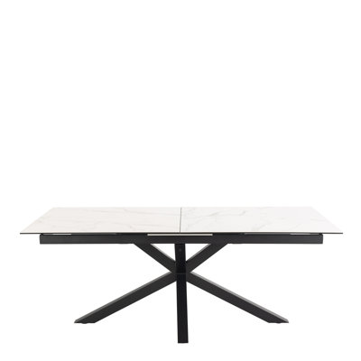 Harrisonburg Extendable Metal Base Dining Table