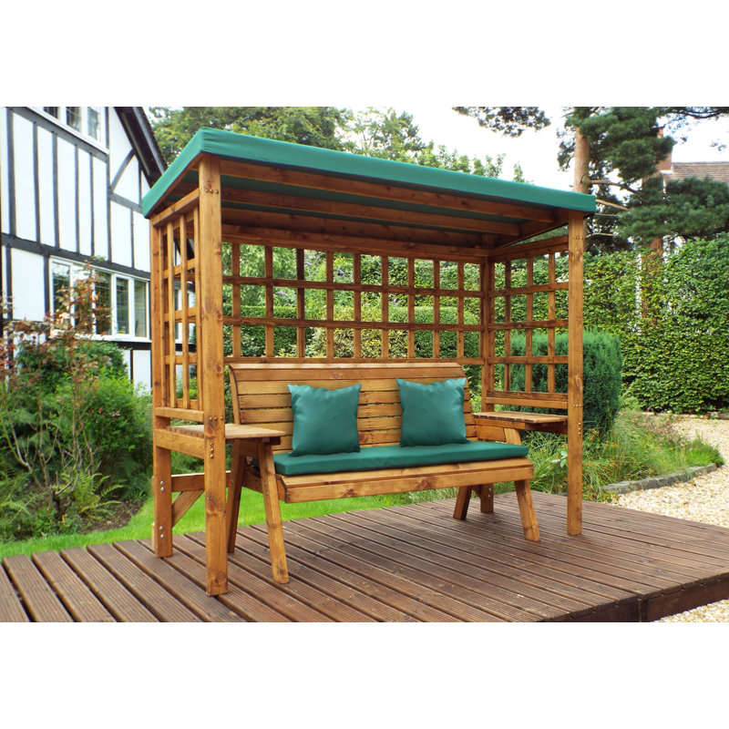 Pratts Wood Garden Bench, Green