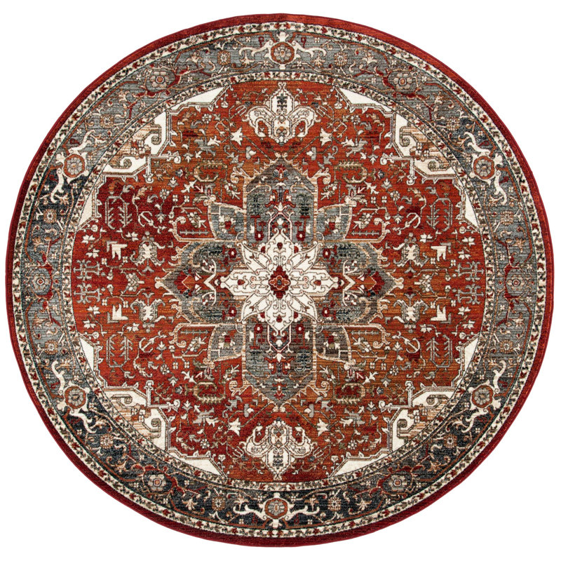 Menoher 300 Performance Oriental Rug, Round 6'7"