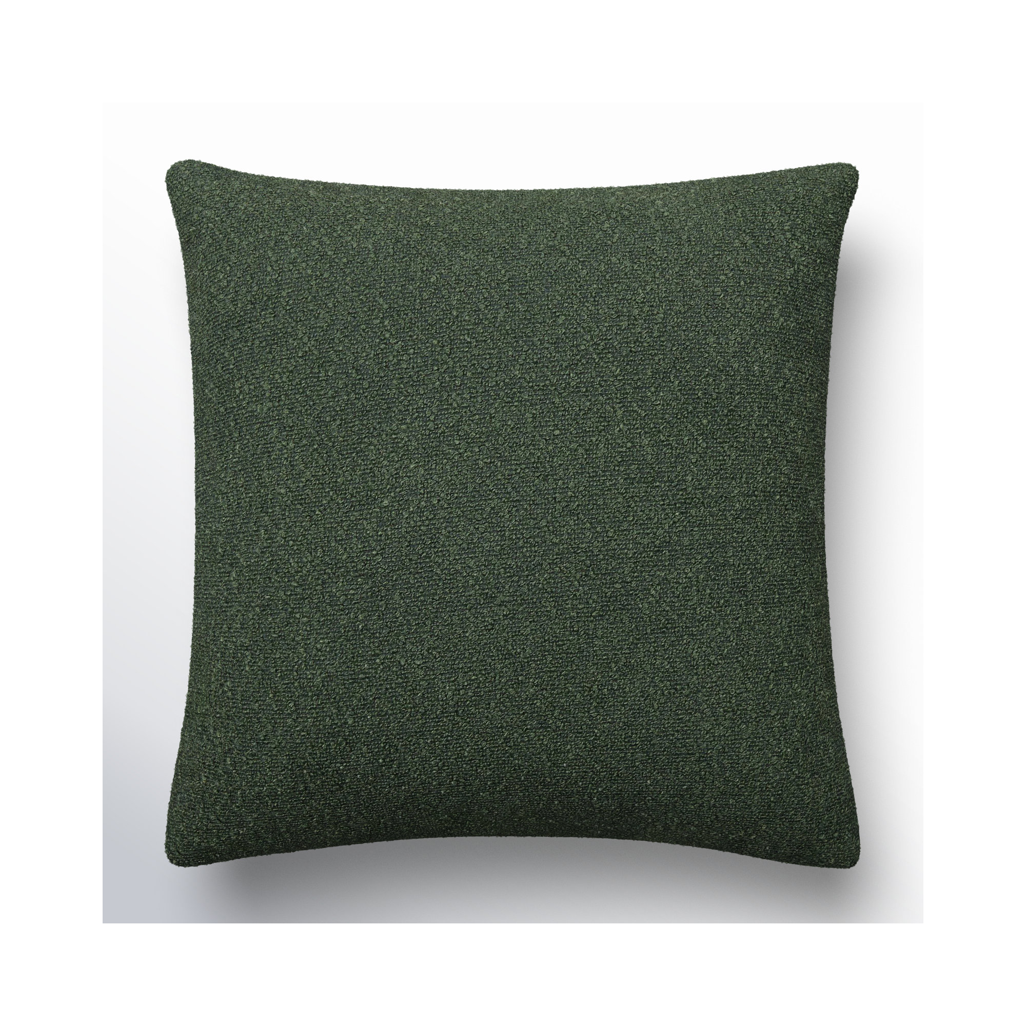 Amalfi Boucle Throw Pillow, Down, Green, 20" x 20"